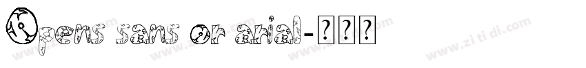 Opens Sans or Arial字体转换